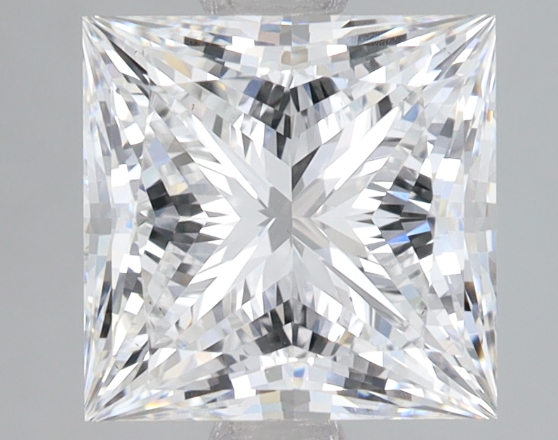 Lab Grown 3.07 Carat, E Colour, <br/>VS2 Clarity PRINCESS Diamond