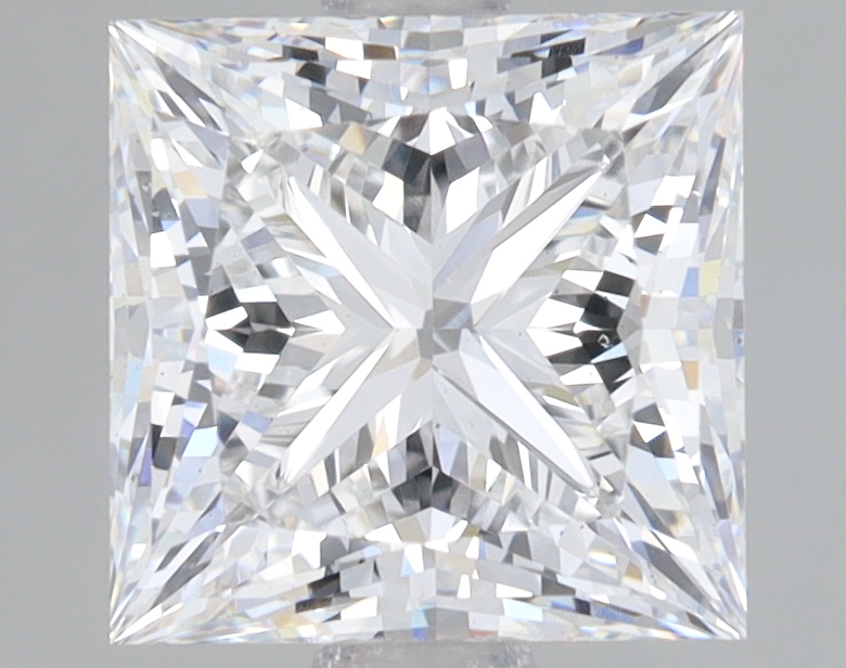 Lab Grown 2.53 Carat, D Colour, <br/>VS2 Clarity PRINCESS Diamond