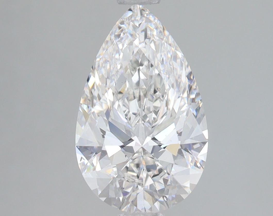 Lab Grown 2.03 Carat, E Colour, <br/>SI1 Clarity PEAR Diamond