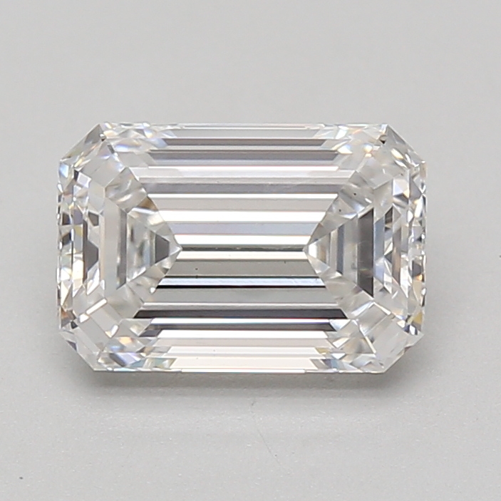 Lab Grown 2.04 Carat, D Colour, <br/>VS2 Clarity EMERALD Diamond