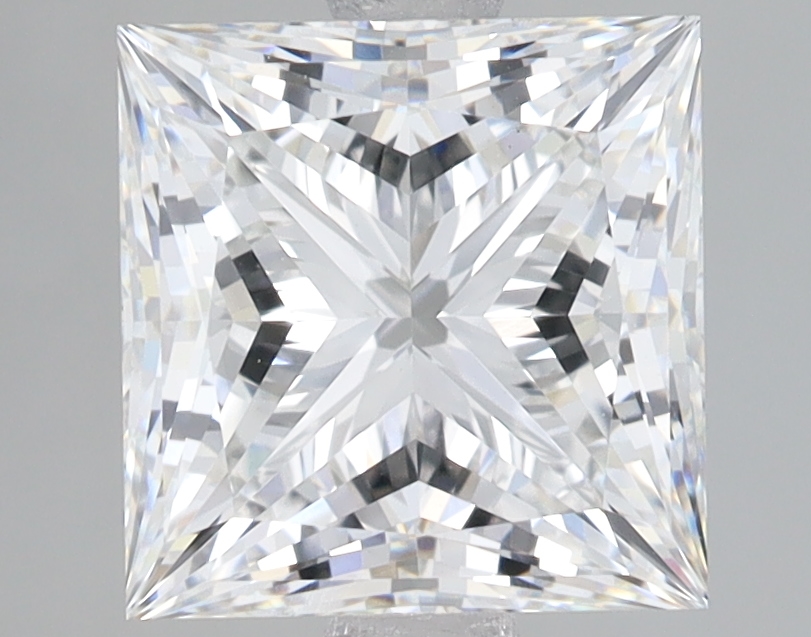 Lab Grown 2.86 Carat, E Colour, <br/>VS1 Clarity PRINCESS Diamond