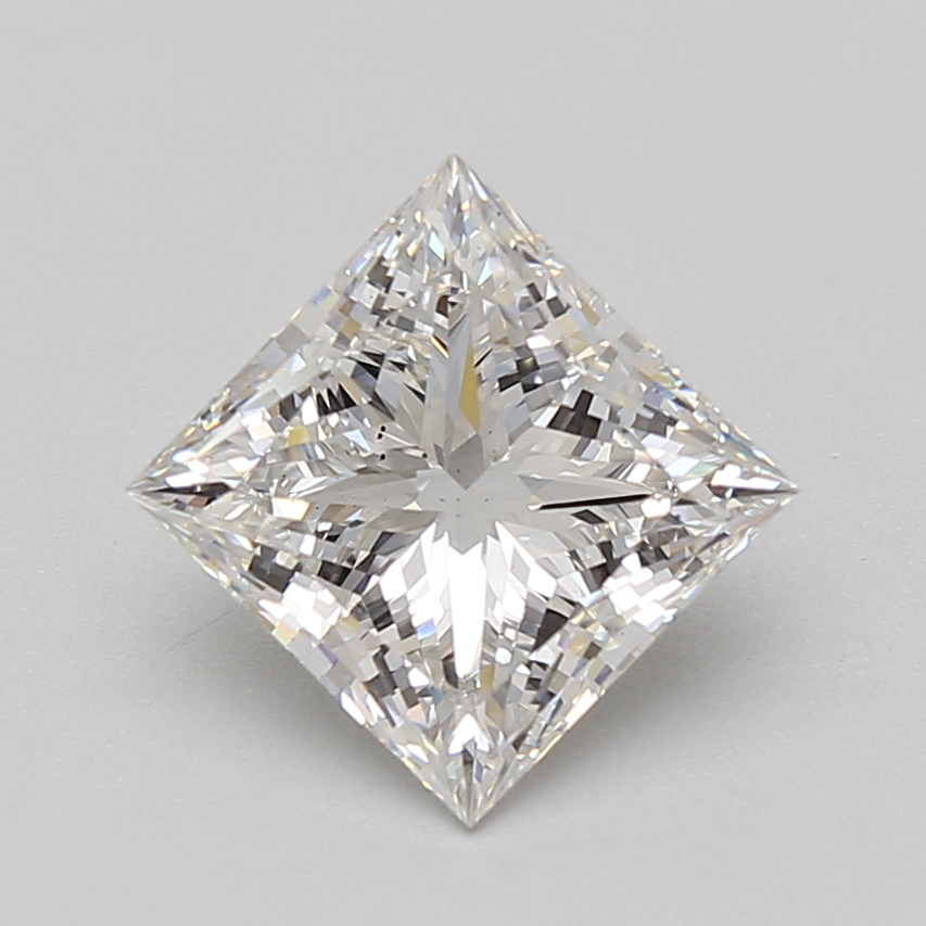 Lab Grown 2.68 Carat, E Colour, <br/>VS2 Clarity PRINCESS Diamond