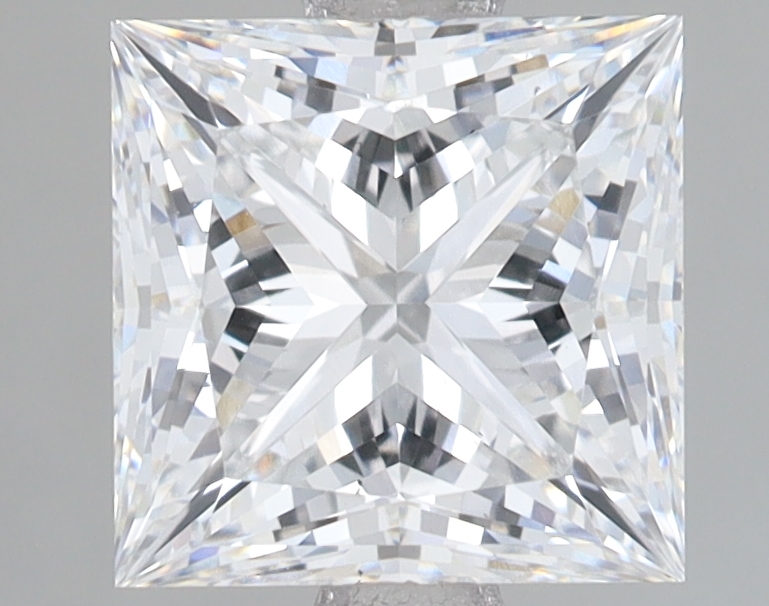 Lab Grown 2.1 Carat, D Colour, <br/>VS1 Clarity PRINCESS Diamond