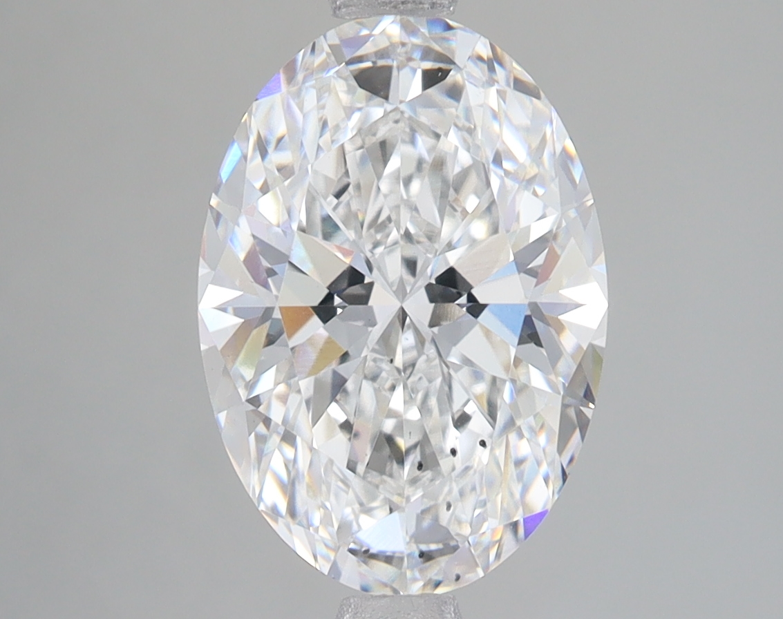 Lab Grown 3.09 Carat, E Colour, <br/>SI1 Clarity OVAL Diamond