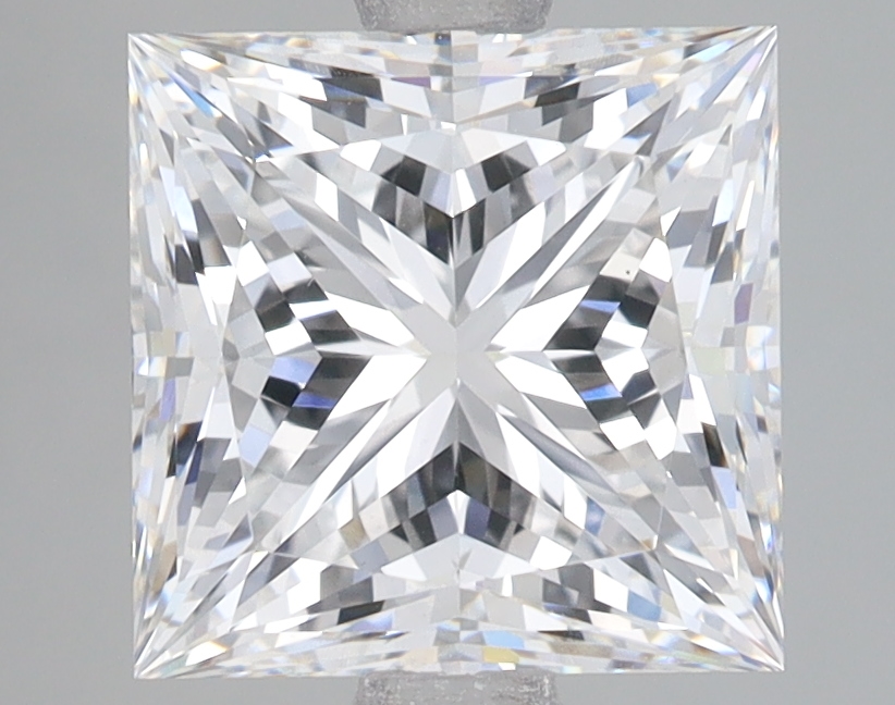 Lab Grown 3.54 Carat, E Colour, <br/>VS1 Clarity PRINCESS Diamond