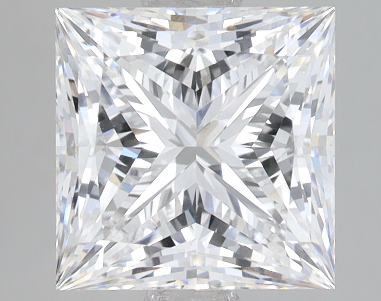 Lab Grown 3.08 Carat, E Colour, <br/>VS1 Clarity PRINCESS Diamond