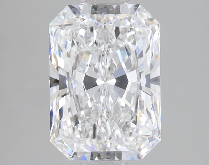 2.09-carat radiant diamond with E color, null cut, and null clarity.