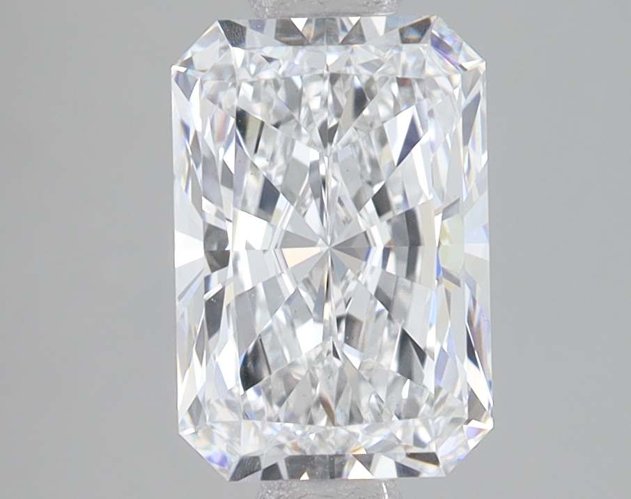 2.05-carat radiant diamond with E color, null cut, and null clarity.