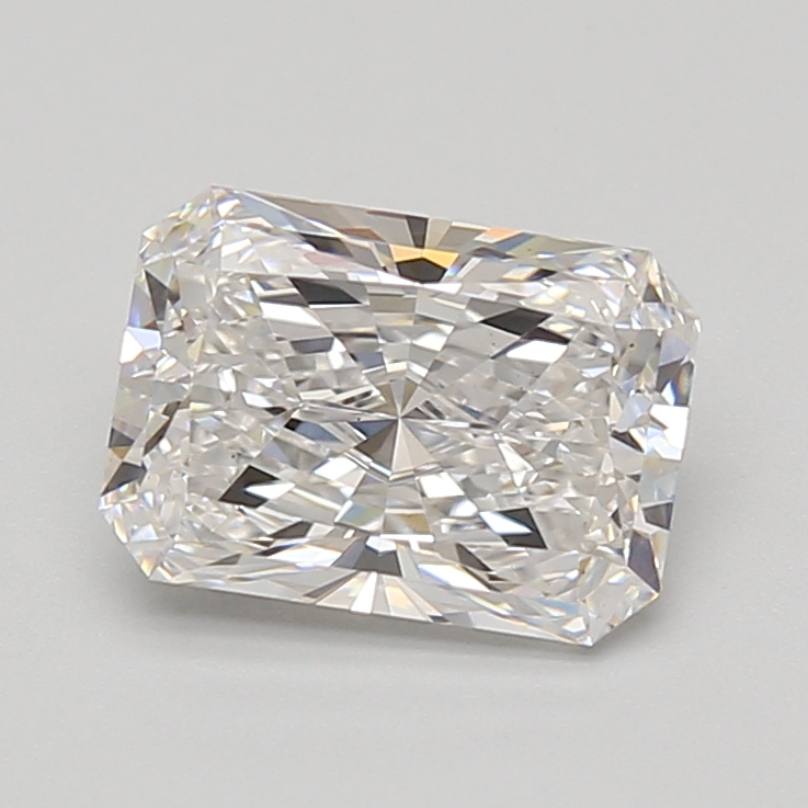 2.08-carat radiant diamond with E color, null cut, and null clarity.