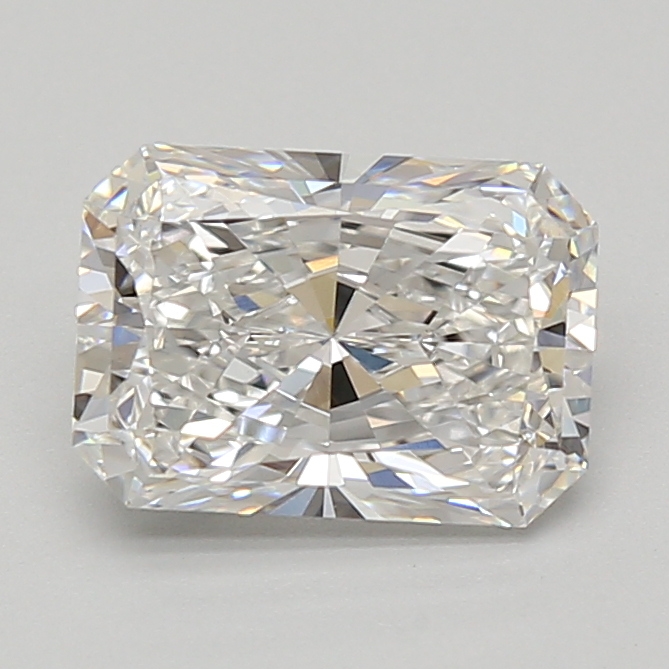2.09-carat radiant diamond with E color, null cut, and null clarity.