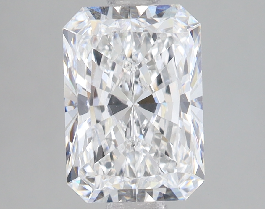 2.07-carat radiant diamond with E color, null cut, and null clarity.