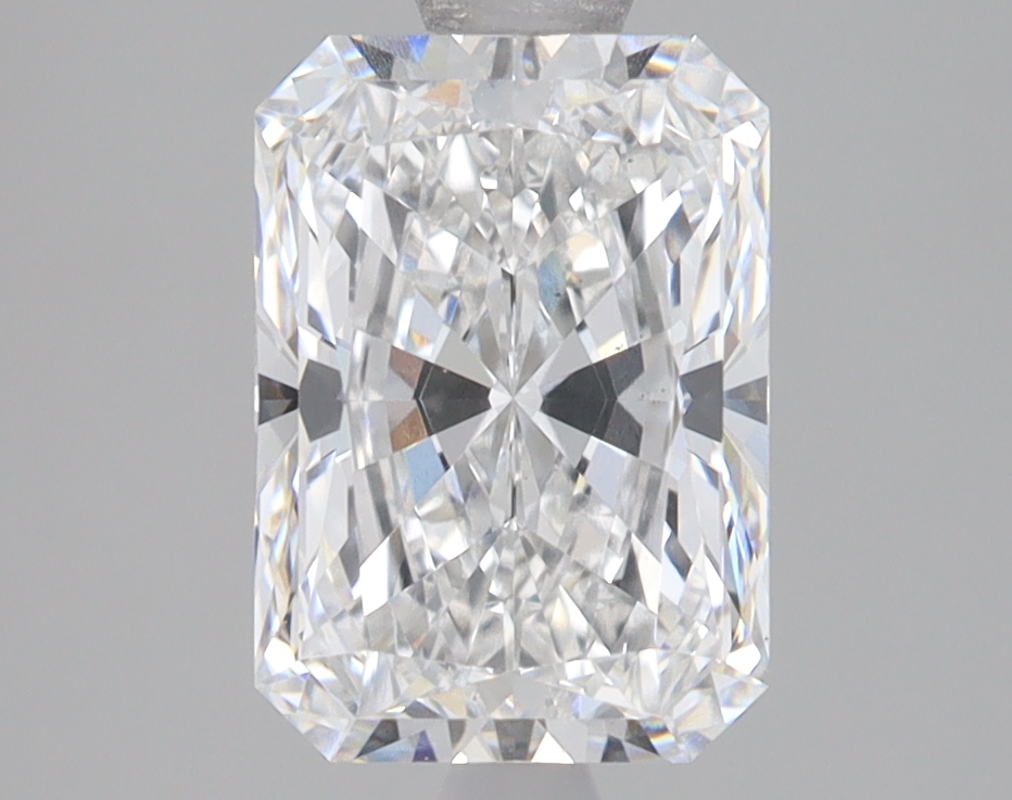 2.09-carat radiant diamond with E color, null cut, and null clarity.