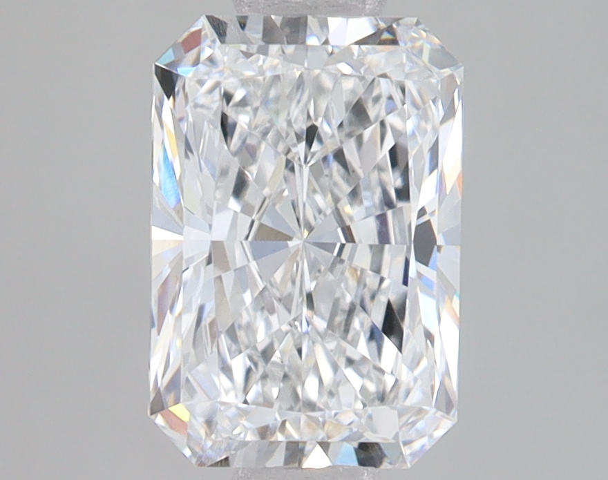 2.04-carat radiant diamond with E color, null cut, and null clarity.