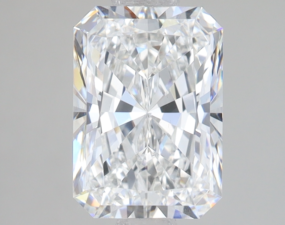 2.08-carat radiant diamond with E color, null cut, and null clarity.