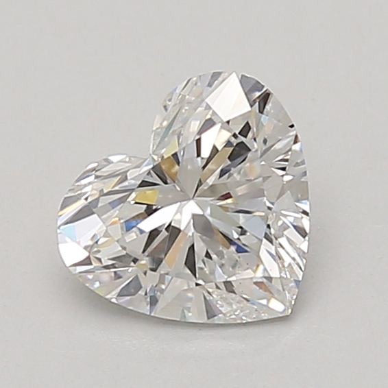 0.97 carat heart lab-grown diamond