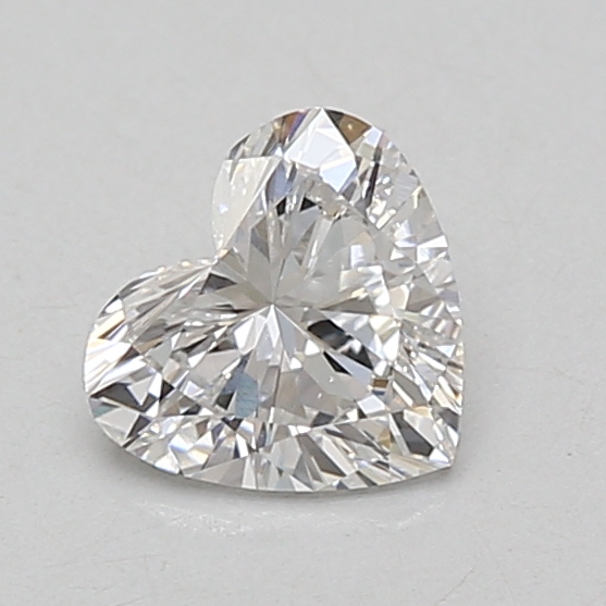 0.77 carat heart lab-grown diamond