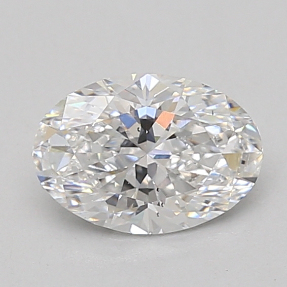 0.97 carat oval lab-grown diamond