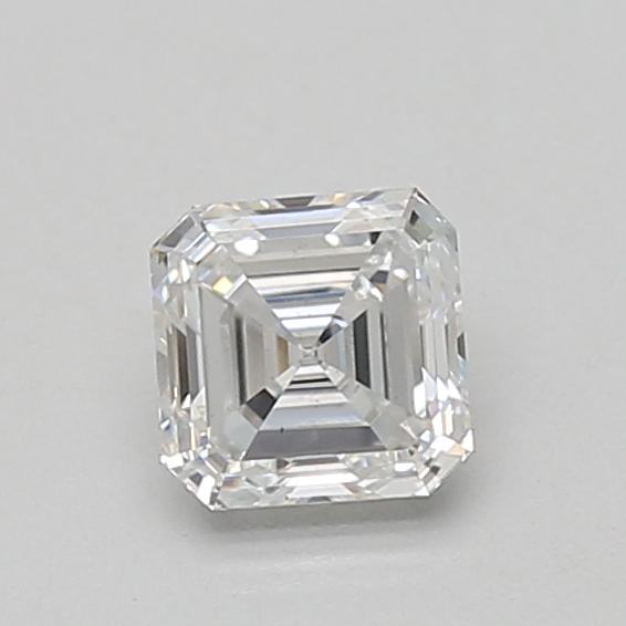0.71 carat asscher lab-grown diamond
