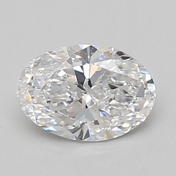 0.90 carat oval lab-grown diamond
