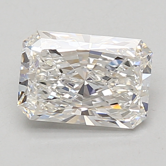 1.28 carat radiant lab-grown diamond