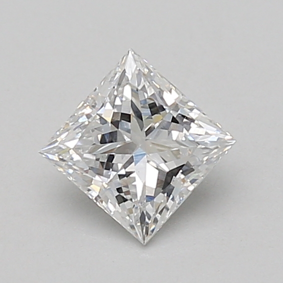 0.73 carat princess lab-grown diamond