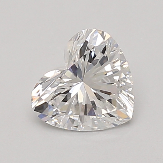 0.79 carat heart lab-grown diamond
