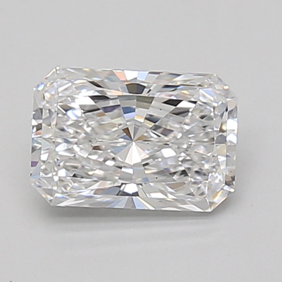 0.98 carat radiant lab-grown diamond