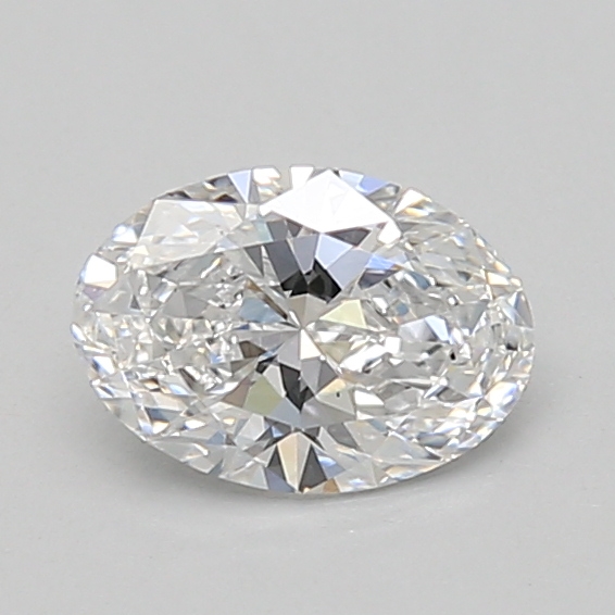 0.77 carat oval lab-grown diamond